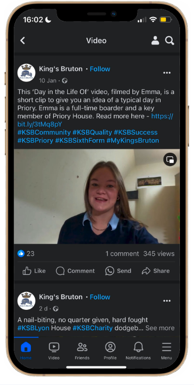 King’s Bruton “Day in the Life Of” Student-led Video