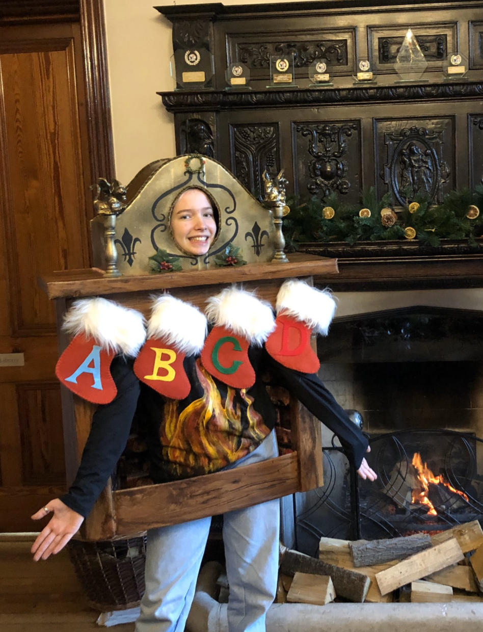 An amazing homemade Christmas jumper entry from St George's Ascot in 2019