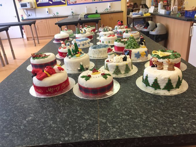 Some incredible Christmas cakes baked by students at Sherborne Girls School in 2019