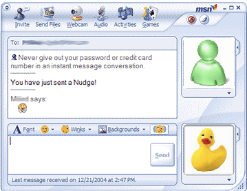 The dreaded nudge...