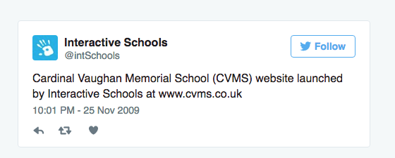 Check your very first tweet