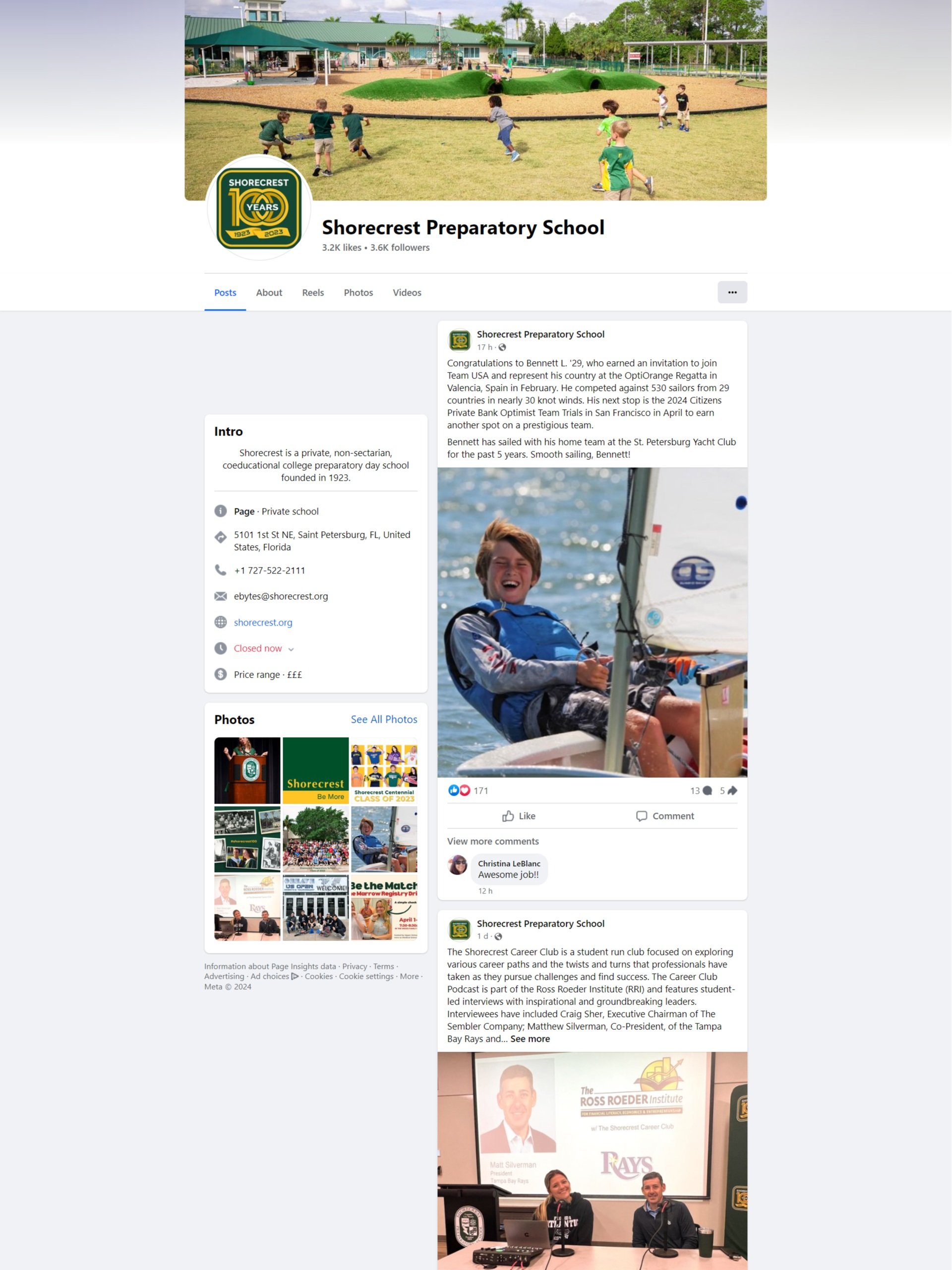 Shorecrest Preparatory School Facebook